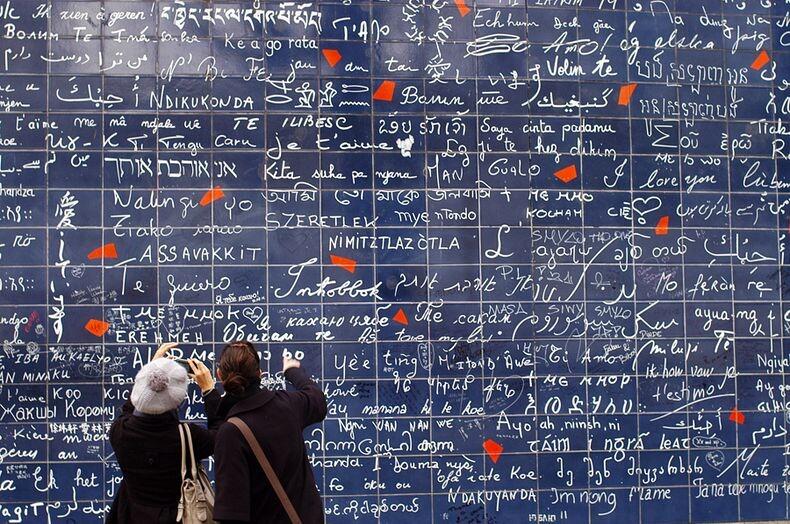 I love you wall Cafe de Flore